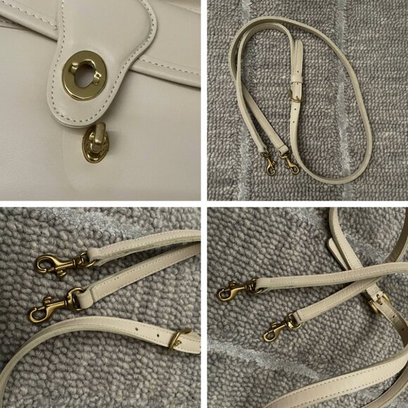 Vintage Coach Winnie Mini Willis Leather Bag 9023 in Bone - Picture 12 of 14
